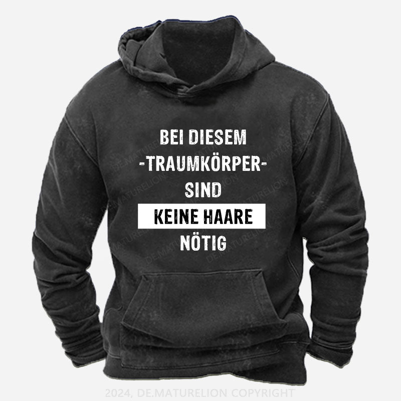 Bei diesem Traumkörper sind keine Haare nötig Hoodie