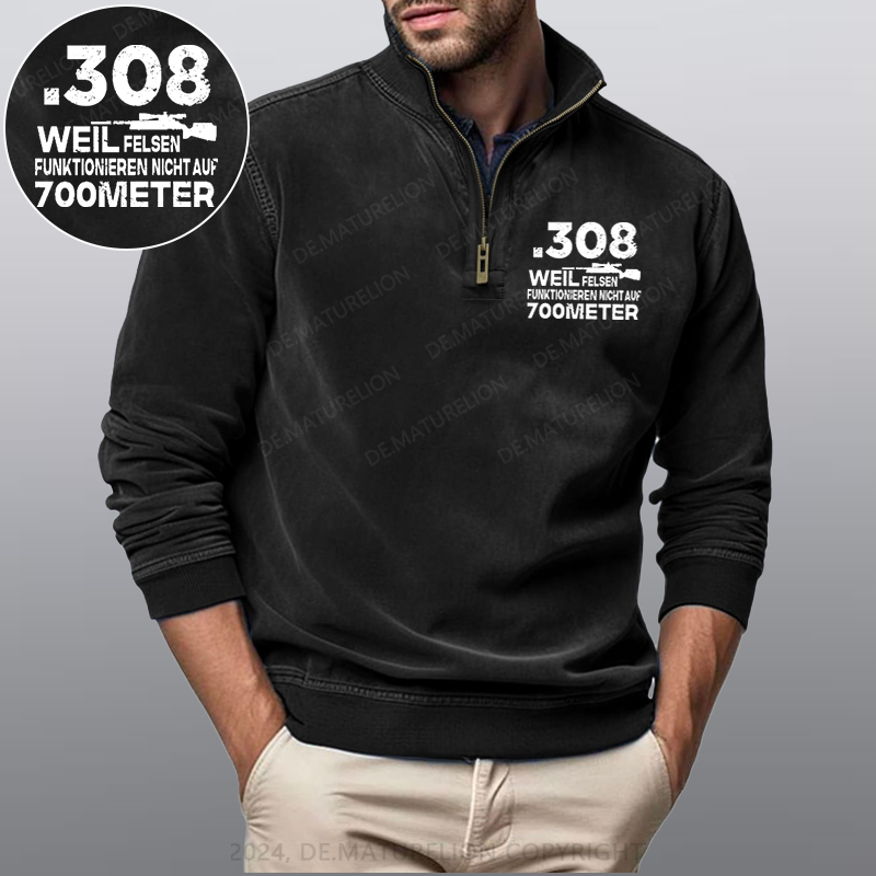 Maturelion .308 Weil Felsen Funktionieren Nicht Auf 700 Meter Stehkragen Poloshirt
