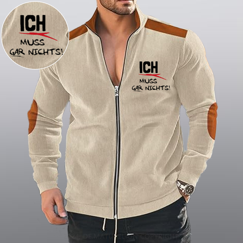 Maturelion Ich Muss Gar Nichts Reißverschluss Jacke