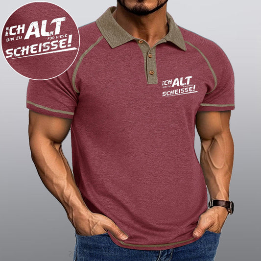 Maturelion Ich Bin Zu Alt Für Diese Scheisse Kragen T-Shirt