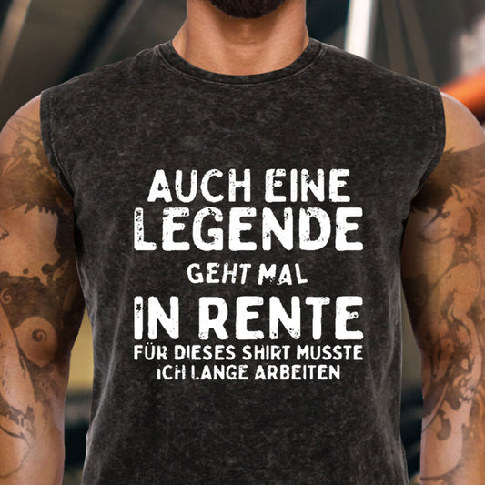 Auch Eine Legende Geht Mal In Rente Tank Top