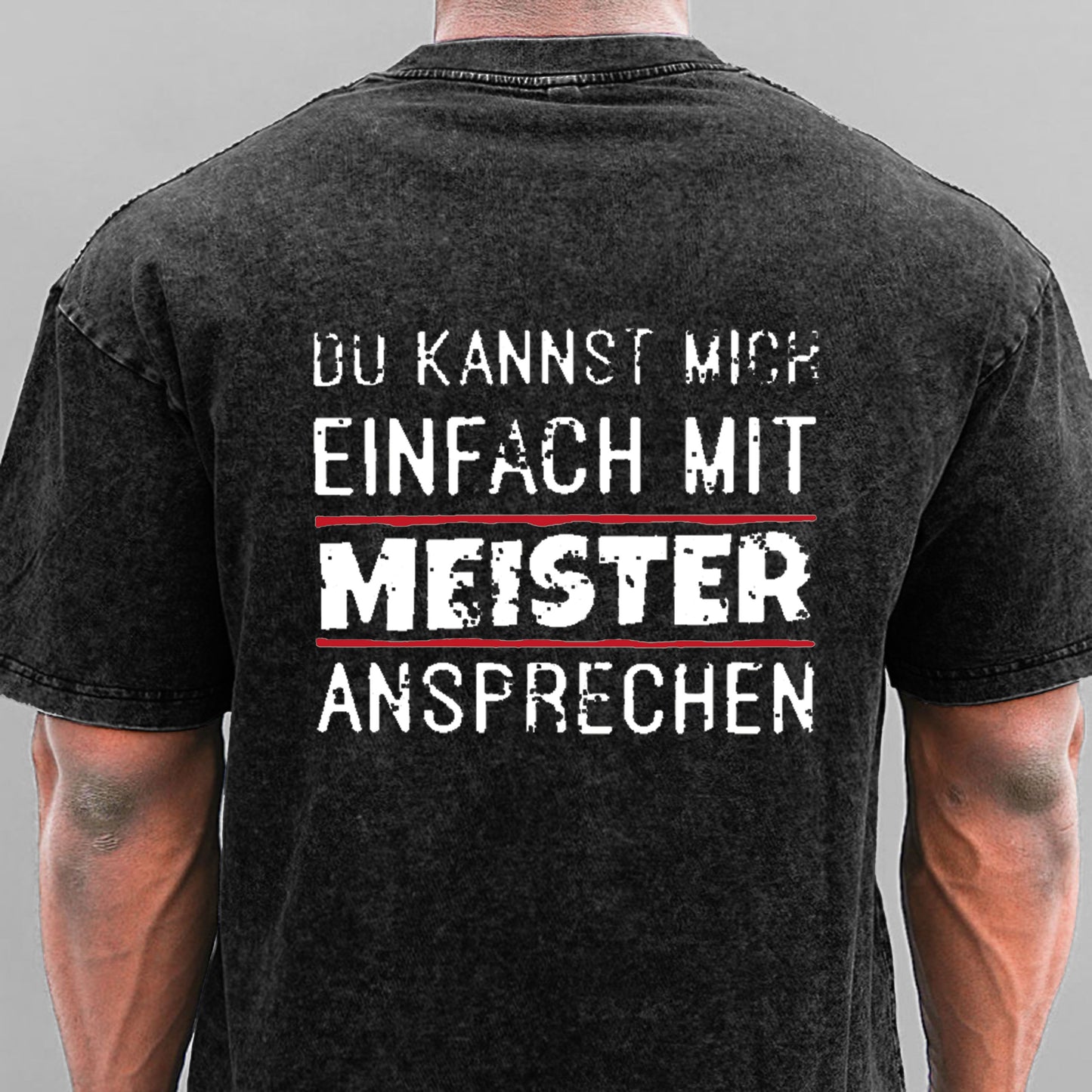 Du Kannst Mich Einfach Mit Meister Ansprechen Gewaschene Vintage T-Shirt