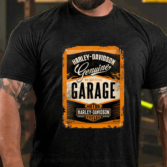 Maturelion Harley Davidson Garage T-Shirt