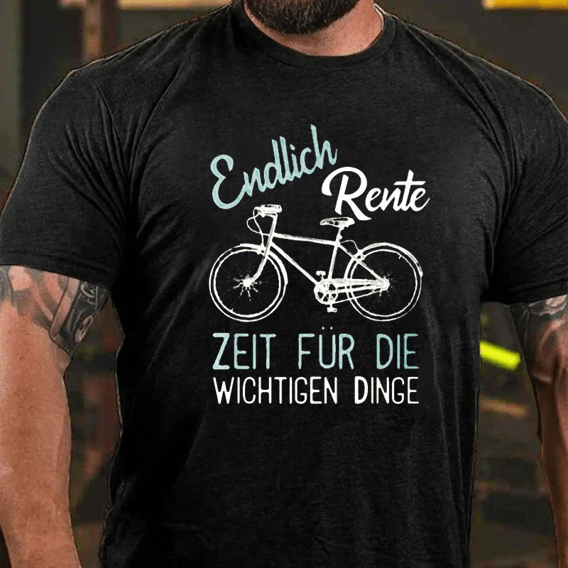 Rente Rentner Fahrrad T-Shirt