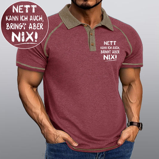Maturelion Nett Kann Ich Auch Bringt Aber Nix Kragen T-Shirt