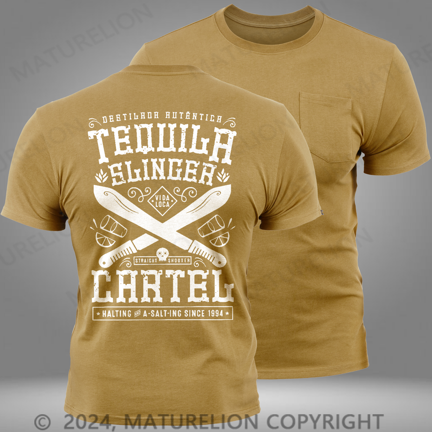 Maturelion Tequila-Kartell Tasche T-Shirt