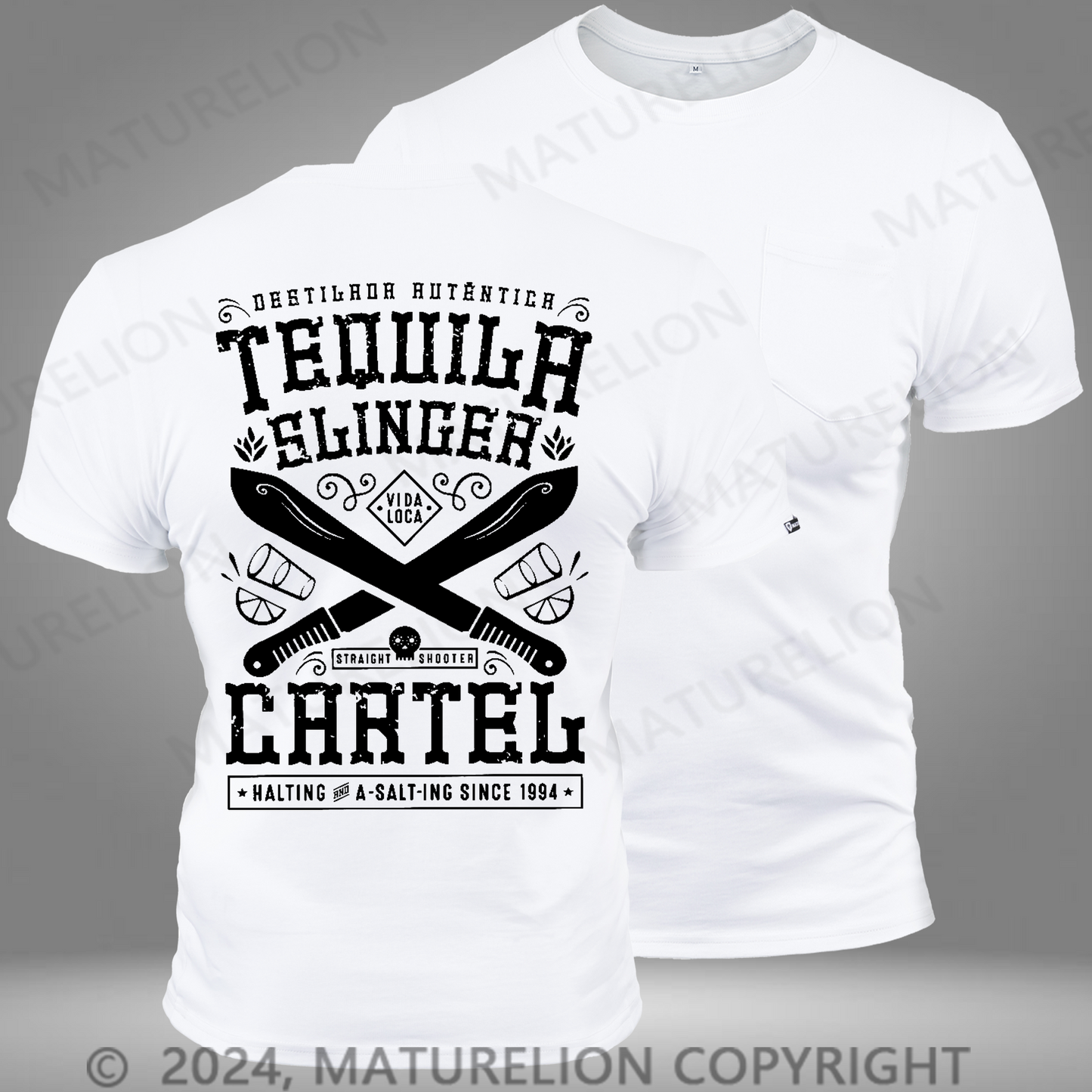 Maturelion Tequila-Kartell Tasche T-Shirt