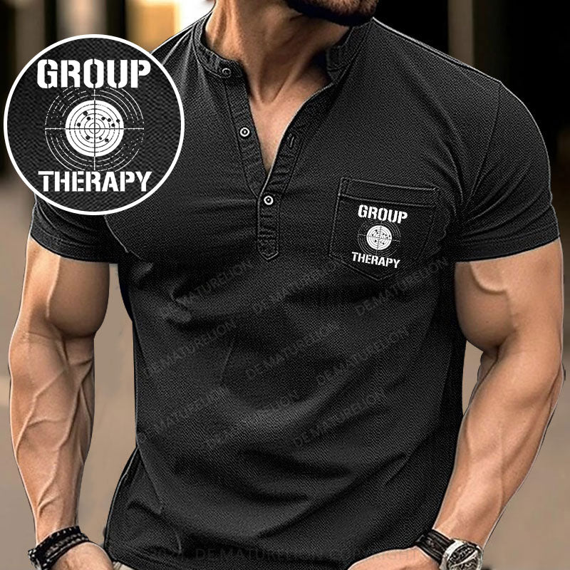 Gruppe Therapie Henley Shirt