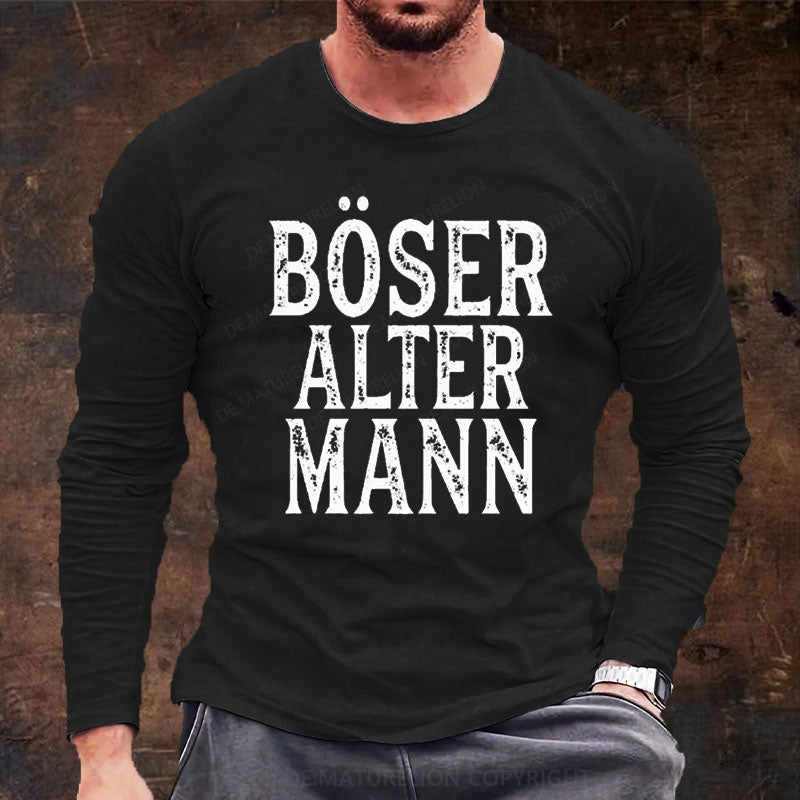 Böser Alter Mann Langarm Shirt