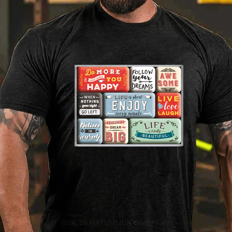 Maturelion Schönes Leben T-Shirt