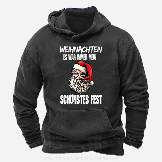 Weihnachten Es War Immer Mein Schönstes Fest Frohe Weihnachten Hoodie