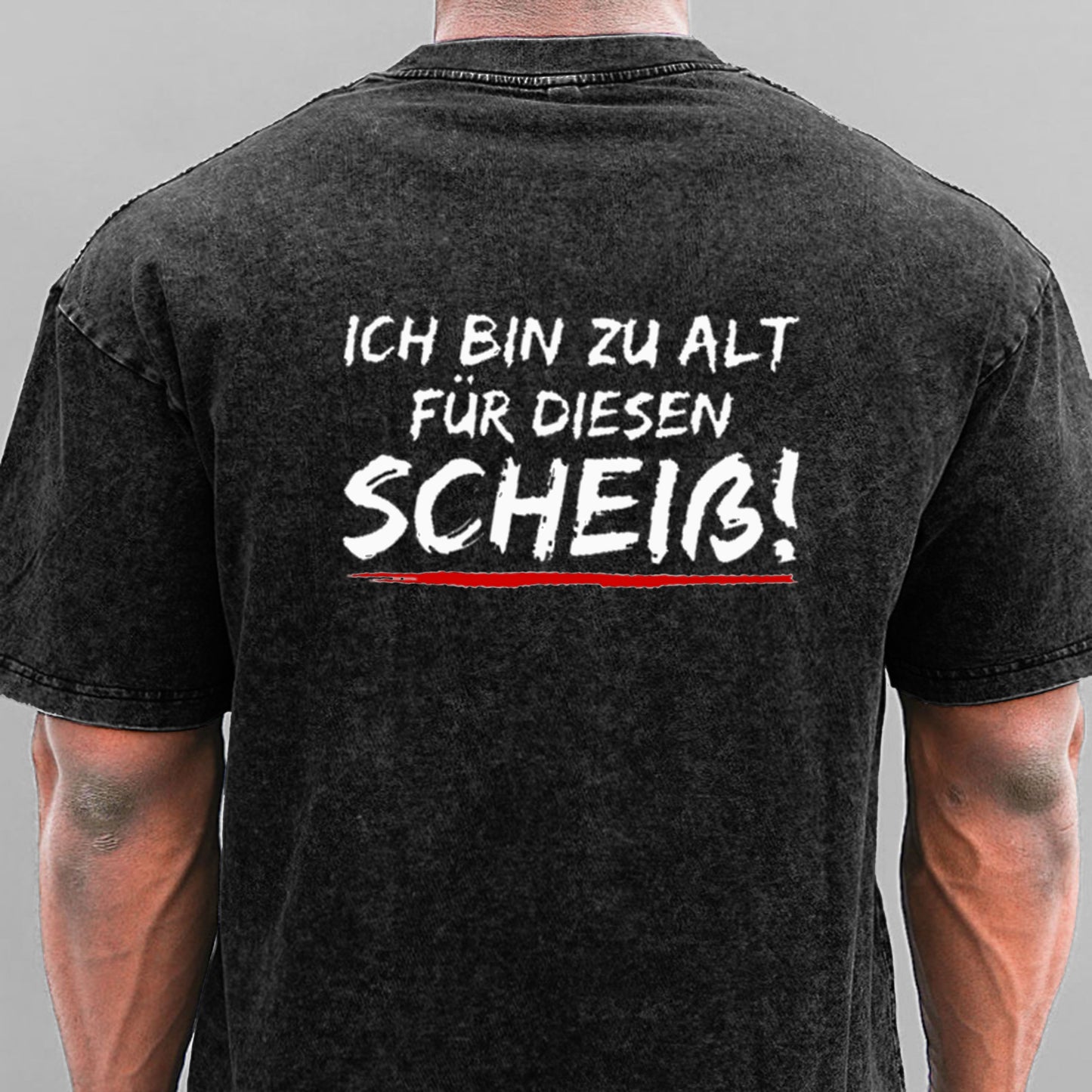 Ich Bin Zu Alt Für Diesen Scheiß Gewaschene Vintage T-Shirt