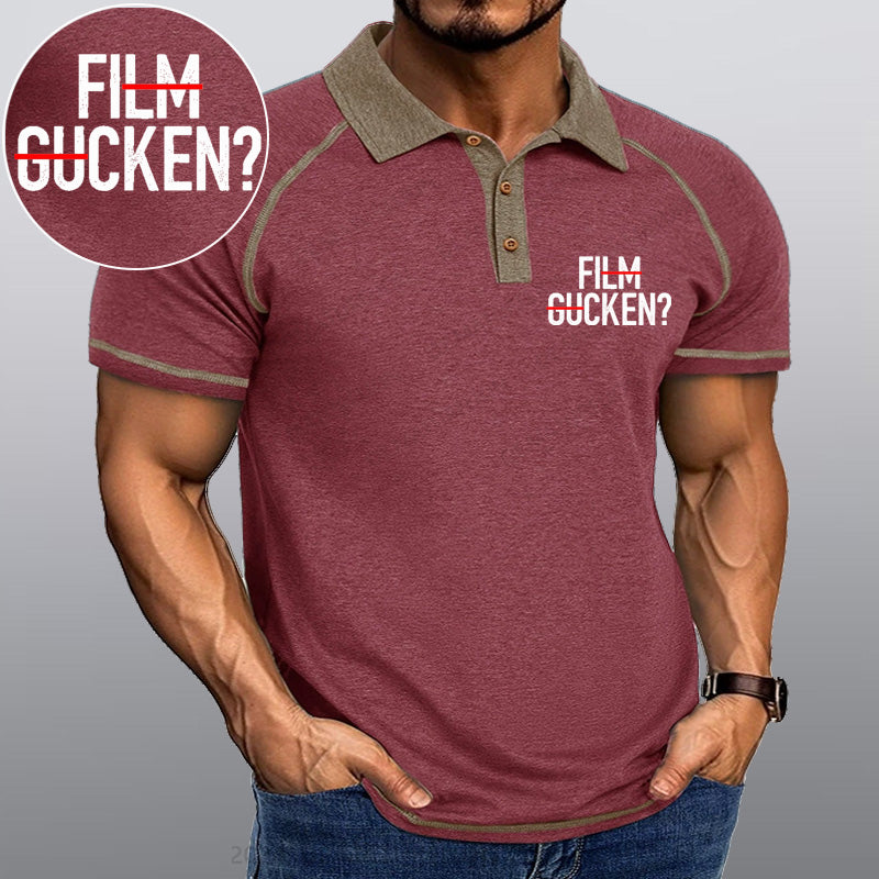 Maturelion Film Gucken Ficken! Kragen T-Shirt