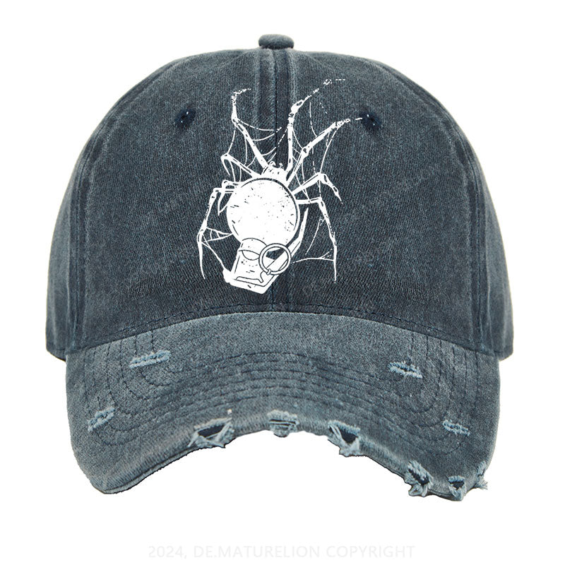 Halloween Teufel Spinne Gewaschene Vintage Cap