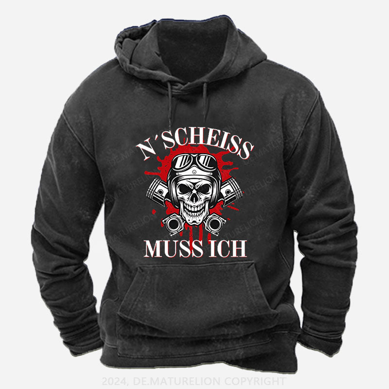 N´Scheiß muss ich Hoodie