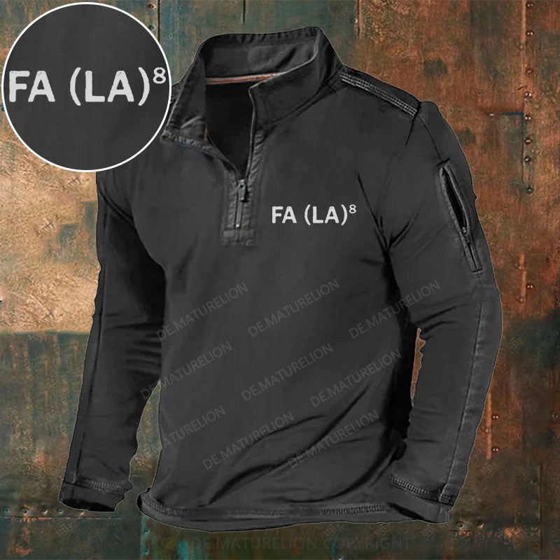 FA (LA)8 Stehkragen Reißverschluss Polo Shirt