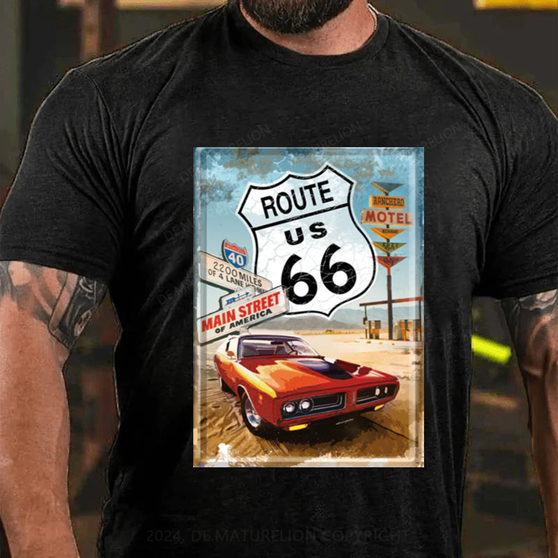 Maturelion Route 66 T-Shirt