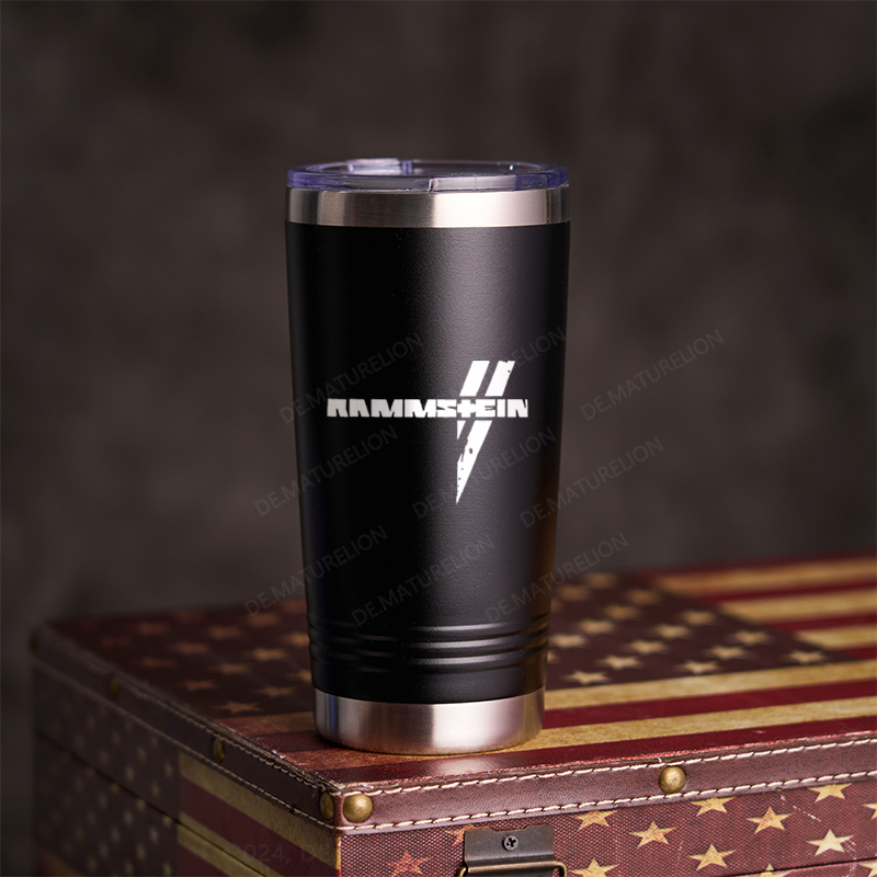 20oz Tumbler Rammstein Rock Musik Band Thermosflasche Tumbler