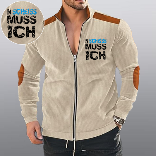 Maturelion N Scheiss muss ich Reißverschluss Jacke