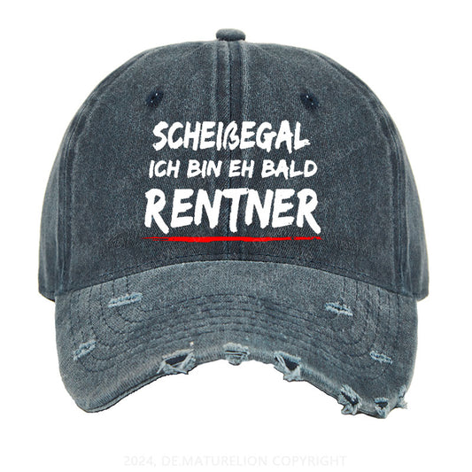 Scheißegal Ich Bin Eh Bald Rentner Gewaschene Vintage Cap