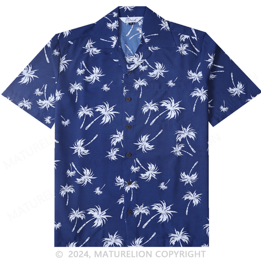 Palmenkanu Marine Hawaiian Shirt