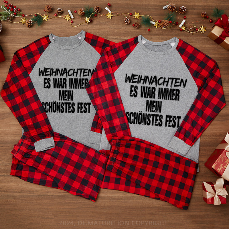 Maturelion Weihnachten – Es war immer mein schönstes Fest Weihnachten Familien Pyjama