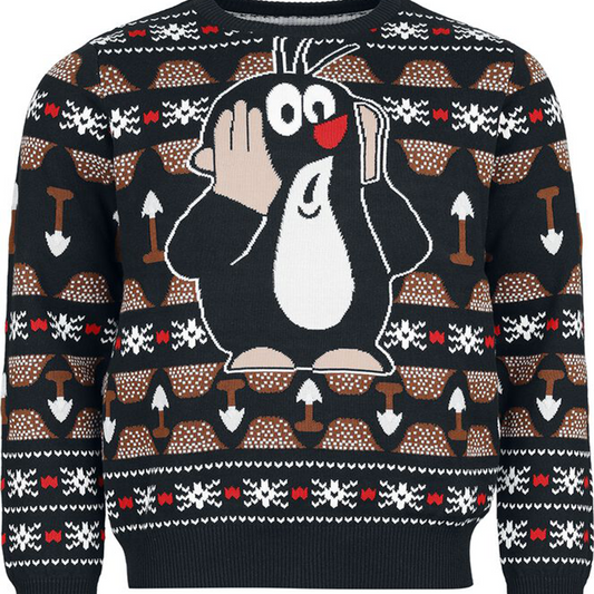 Maulwurf Hässliche Weihnachtspullover Funny Xmas Ugly Christmas Sweater