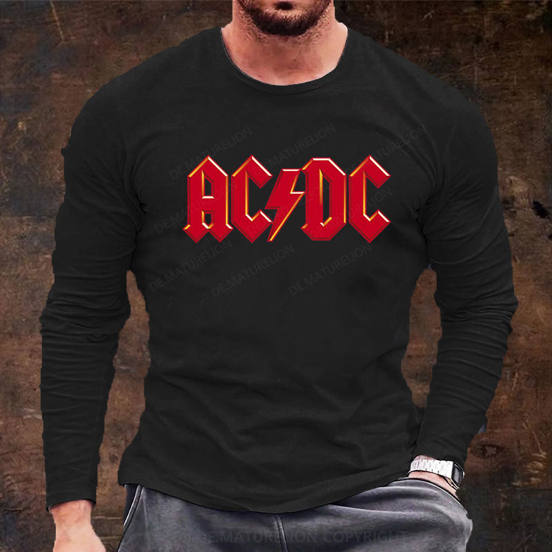 ACDC Rockmusik Rock Band Langarm Shirt