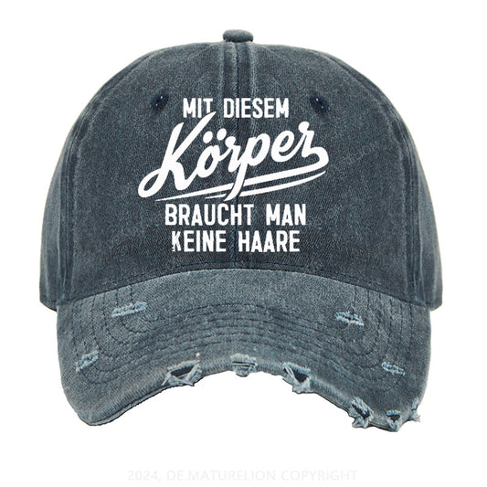 Mit diesem Körper braucht man keine Haare Gewaschene Vintage Cap