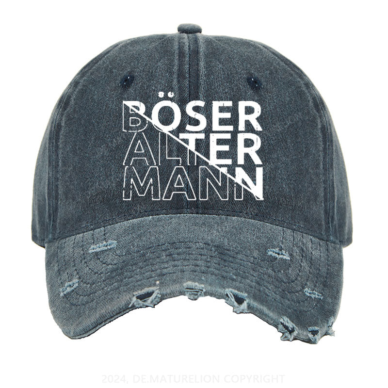 Böser Alter Mann Gewaschene Vintage Cap