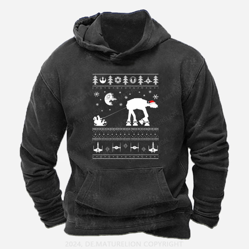 Schneeläufer Weihnachten Hoodie