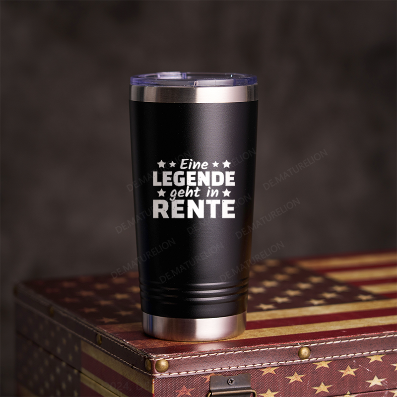 20oz Tumbler Eine Legende Geht In Rente Thermosflasche Tumbler