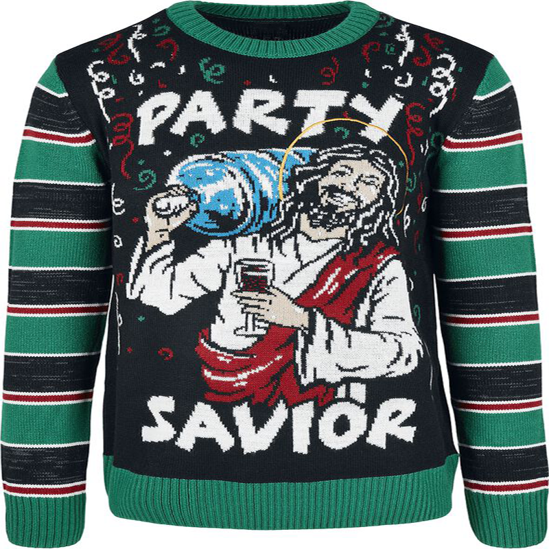 Saviour Hässliche Weihnachtspullover Funny Xmas Ugly Christmas Sweater