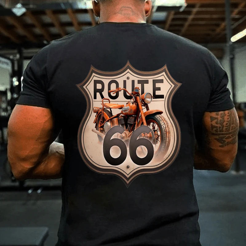 Route 66 T-Shirt Motorrad T-Shirt