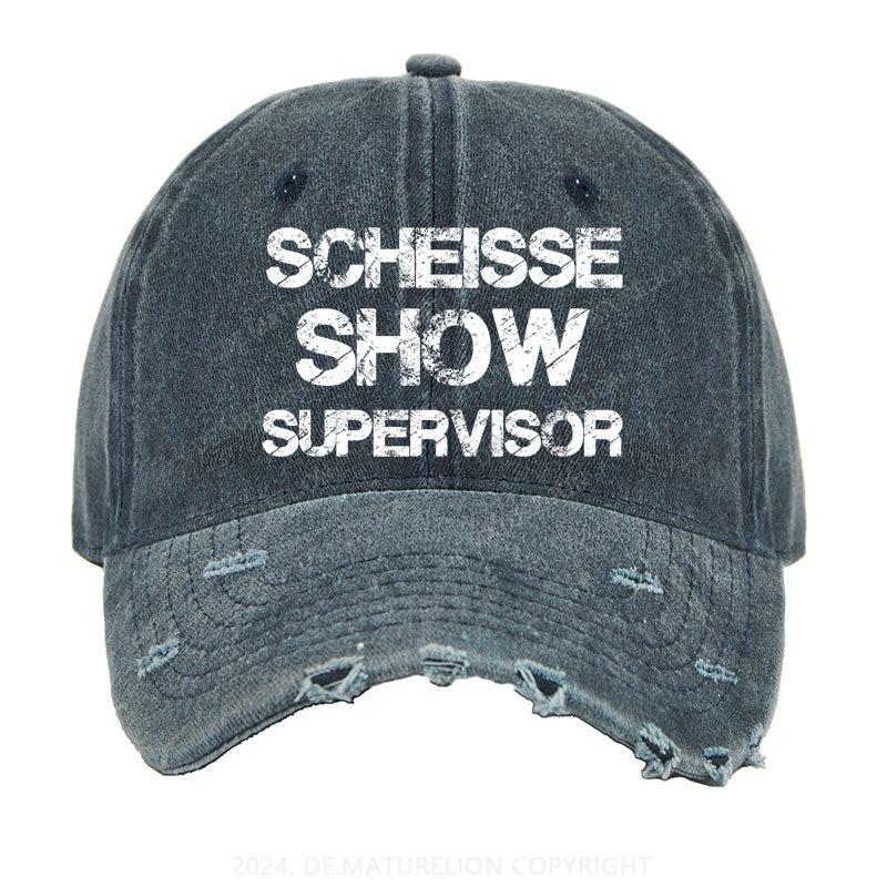 Scheiße Show Supervisor Gewaschene Vintage Cap