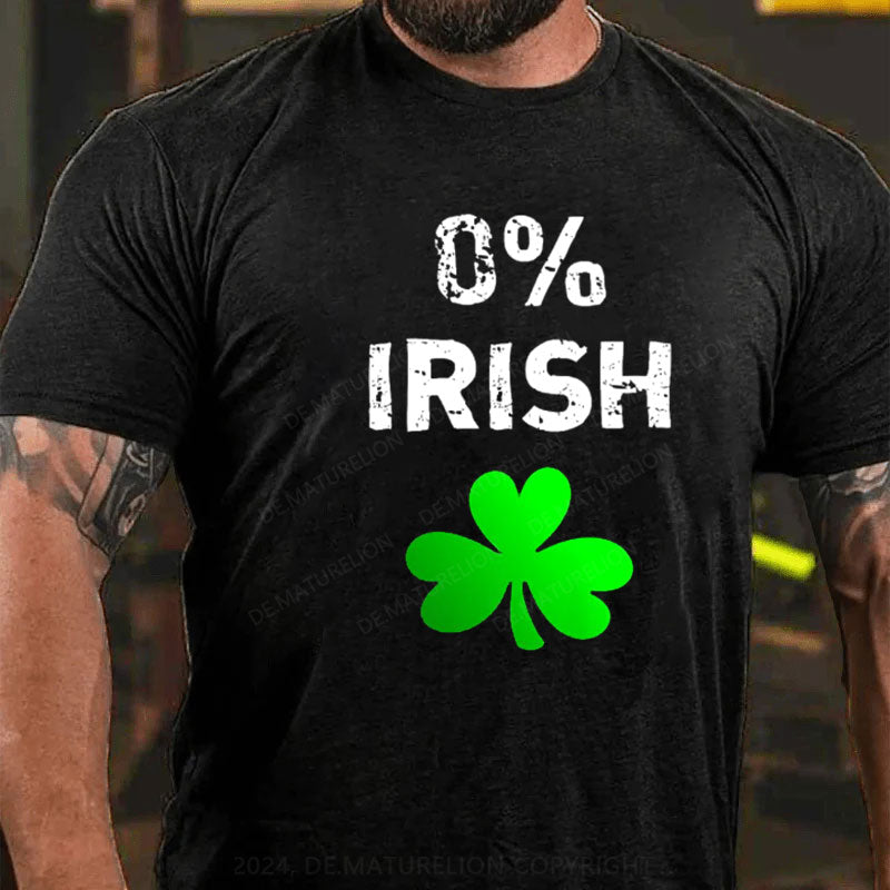 0% Irisch St. Patricks Tag T-Shirt