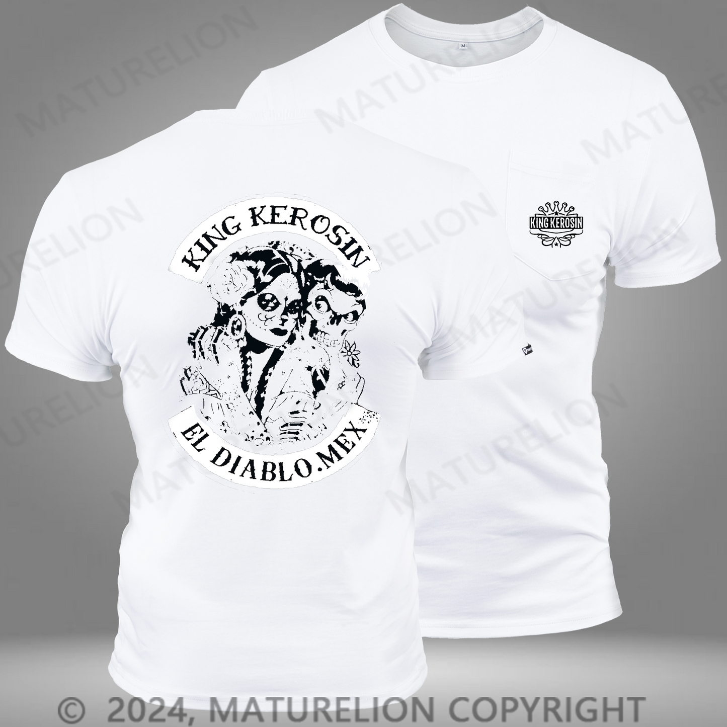 Maturelion King Kerosin The Devil Kohle Tasche T-Shirt