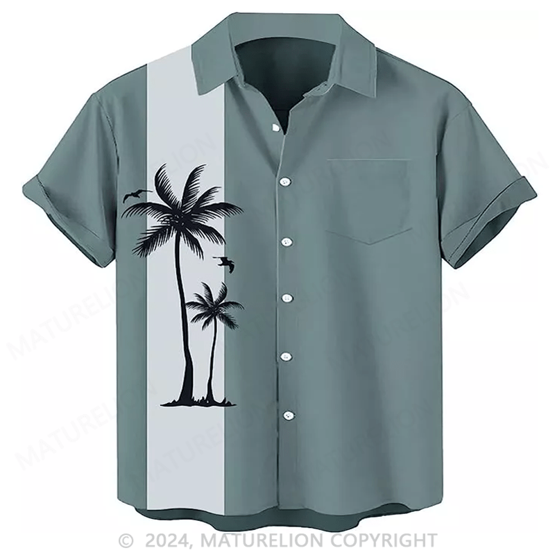 Button Down Urlaub am Strand Hawaiian Shirt