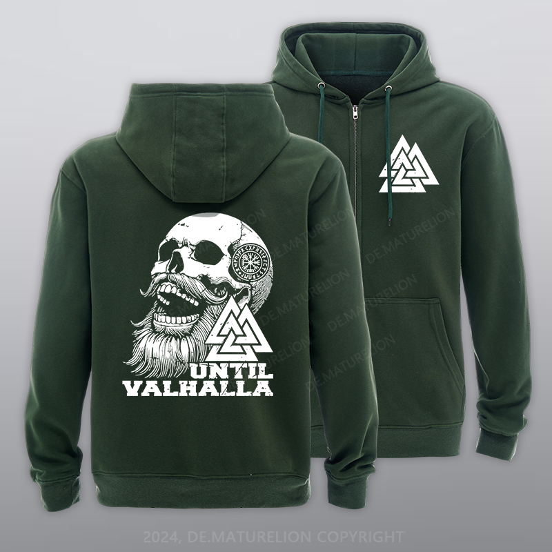 Maturelion Until Valhalla Reißverschluss Hoodie