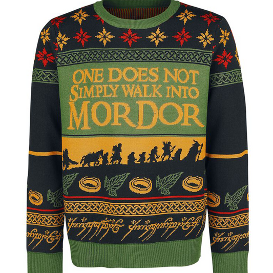 Man Spaziert Nicht Einfach So Nach Mordor Hässliche Weihnachtspullover Funny Xmas Ugly Christmas Sweater
