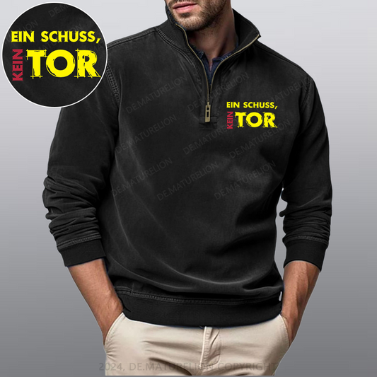 Maturelion Ein Schuss Kein Tor Stehkragen Poloshirt