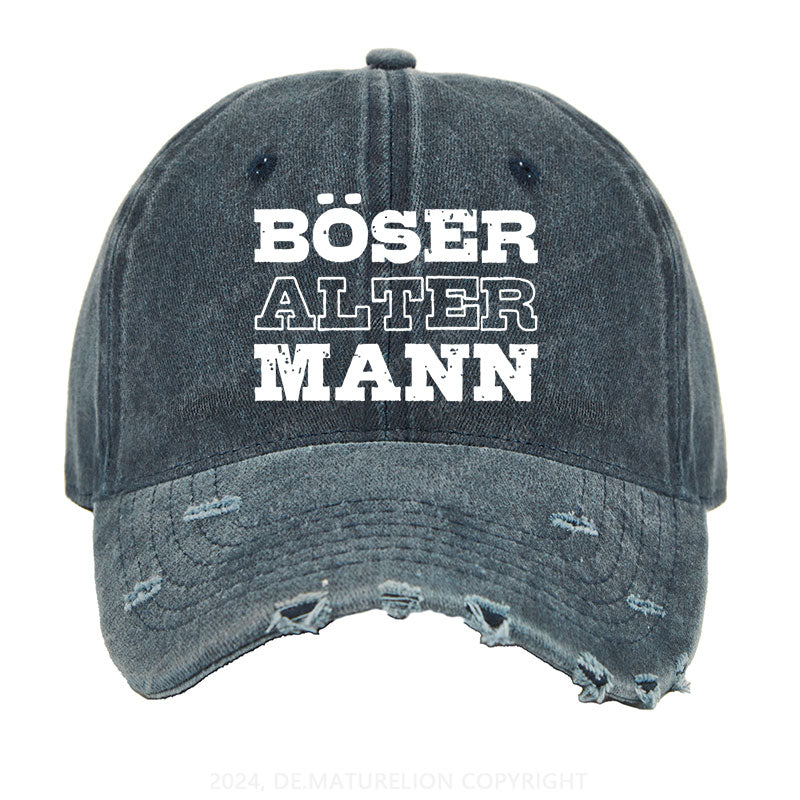 Böser Alter Mann Gewaschene Vintage Cap