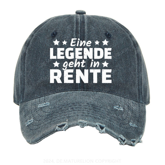 Eine Legende Geht In Rente Gewaschene Vintage Cap