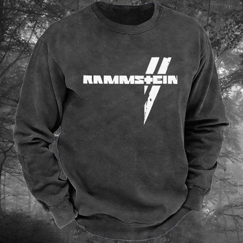 Rammstein Rockmusik Rock Band Gewaschenes Sweatshirt