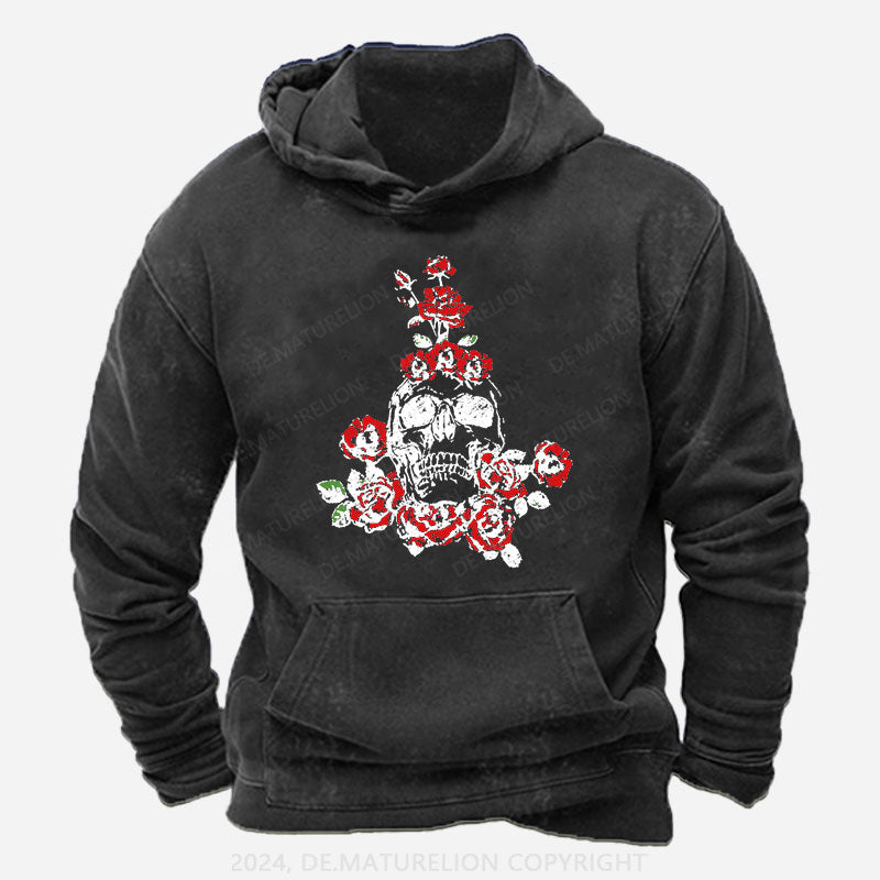 Skeleton Blumen Weihnachten Hoodie