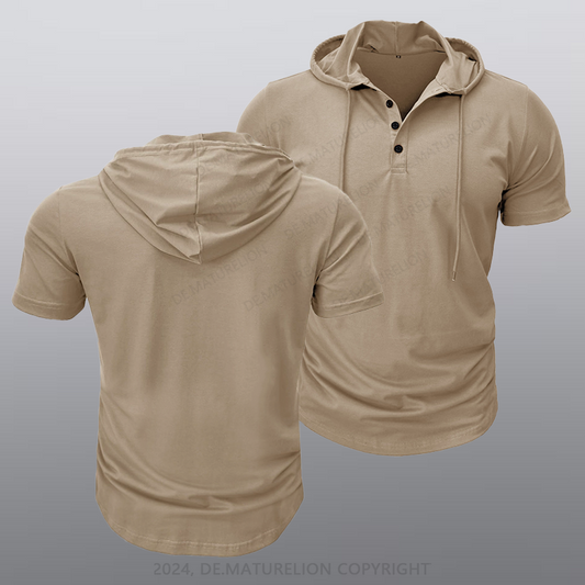 Maturelion Männer Kapuze T-Shirt