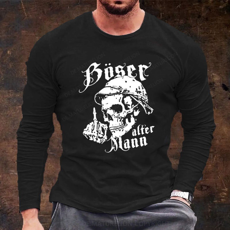 Böser Alter Mann Langarm Shirt