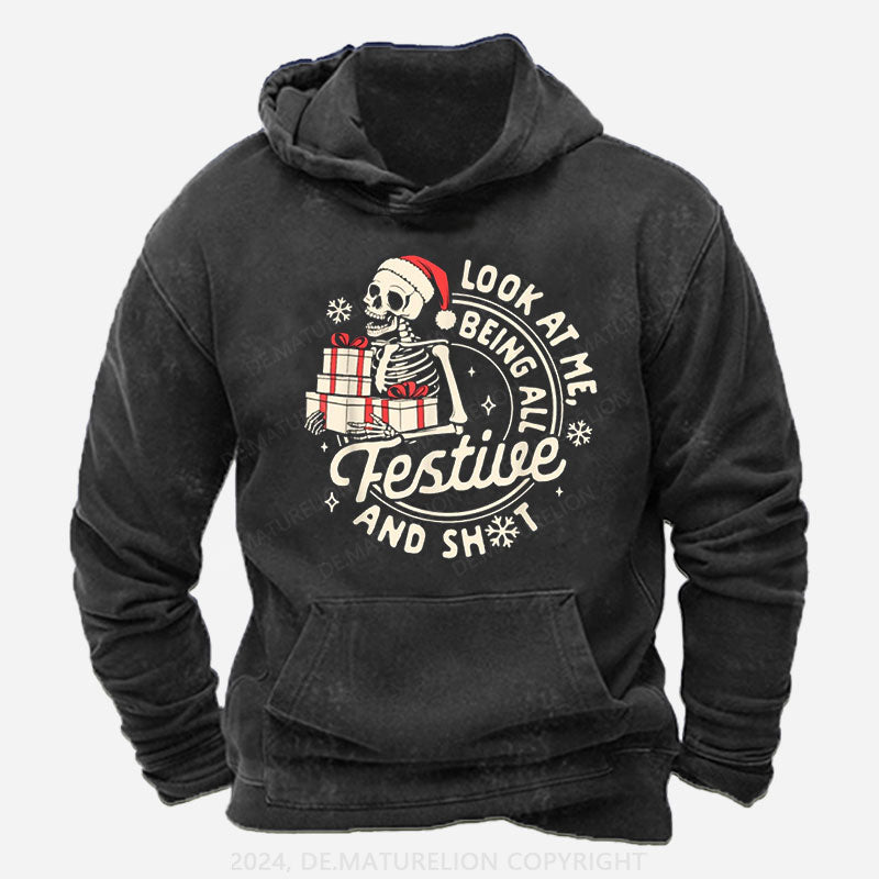 Weihnachten Schau mich an, wie ich so festlich bin und so Hoodie