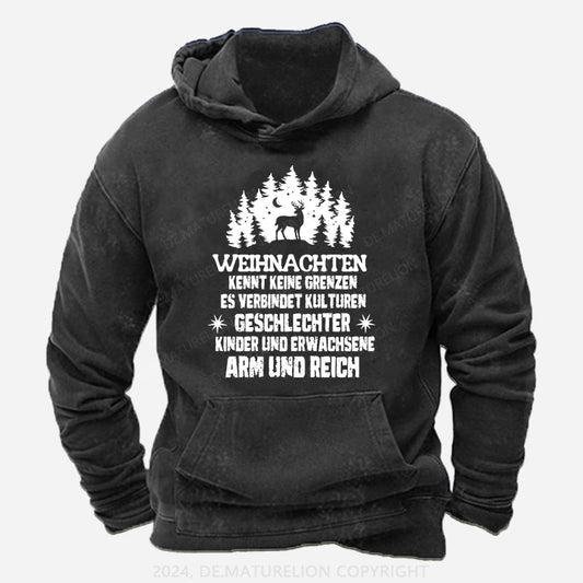 Weihnachten kennt keine Grenzen. Es verbindet Kulturen, Geschlechter, Kinder und Erwachsene, Arm und Reich Hoodie