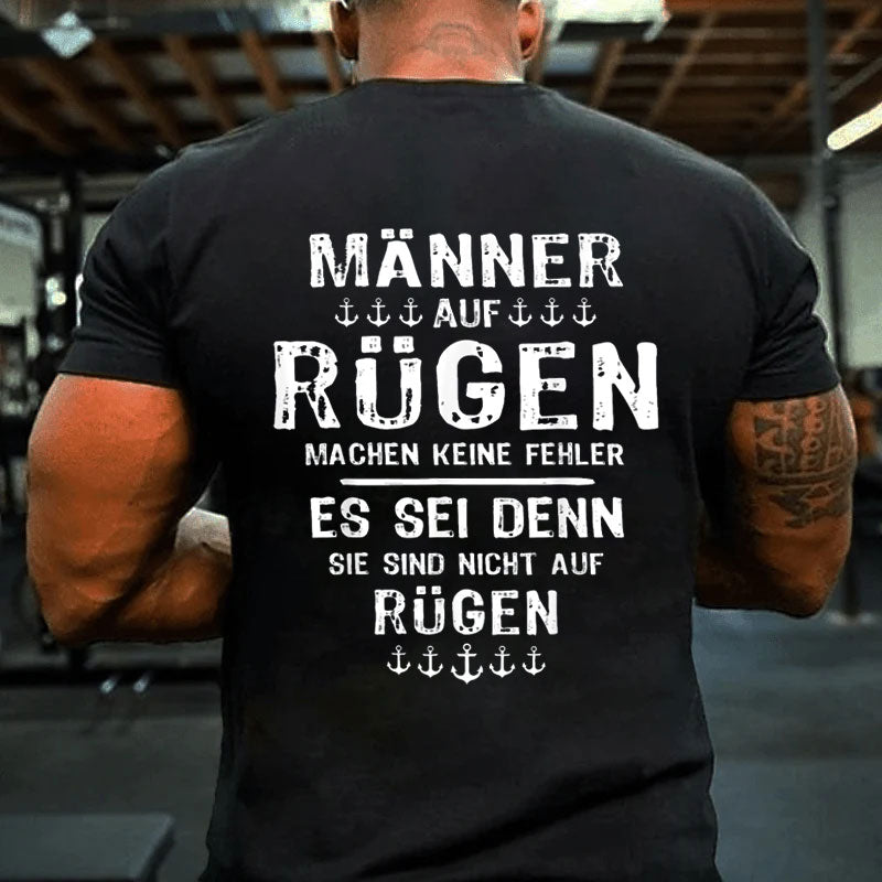 Männer Mann Urlaub Rügen T-Shirt